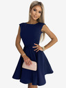 numoco Fließendes Kleid mit kleinen Ärmeln - dunkelblau Numoco