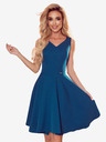 numoco Kleid - herzförmiger Ausschnitt - meerfarben Numoco
