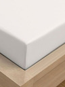 Kvalitex Einzelbettlaken Atlaslaken glatt 140x240cm weiß