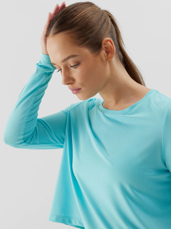4F Langärmeliges, lockeres, schnell trocknendes Sport-T-Shirt für Damen 4F