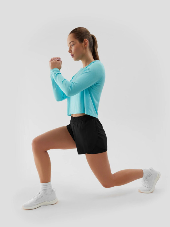 4F Langärmeliges, lockeres, schnell trocknendes Sport-T-Shirt für Damen 4F