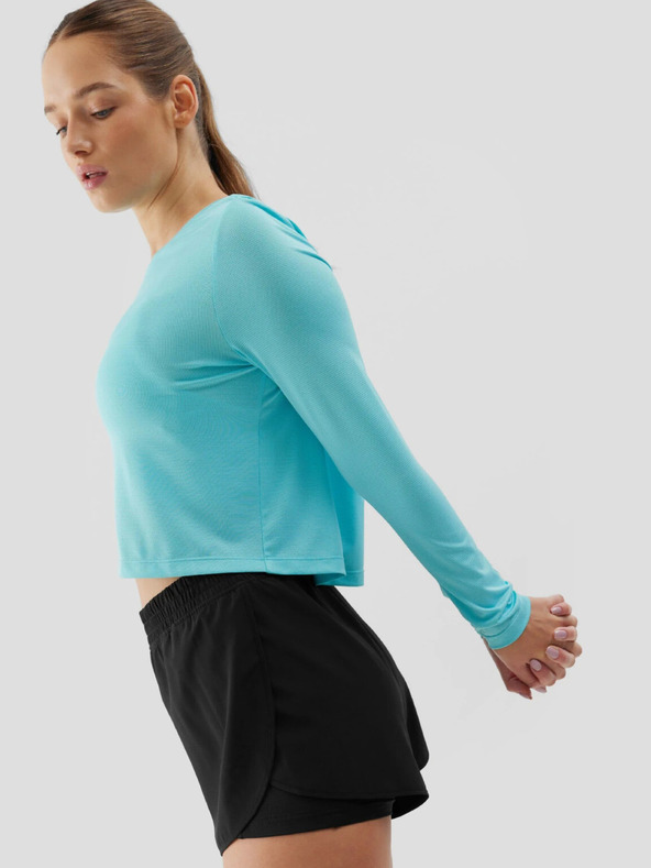 4F Langärmeliges, lockeres, schnell trocknendes Sport-T-Shirt für Damen 4F