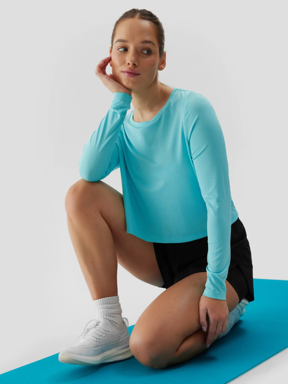 4F Langärmeliges, lockeres, schnell trocknendes Sport-T-Shirt für Damen 4F