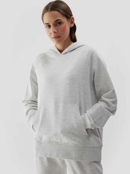 4F Damen-Kapuzensweatshirt ohne Reißverschluss und Kapuze 4F
