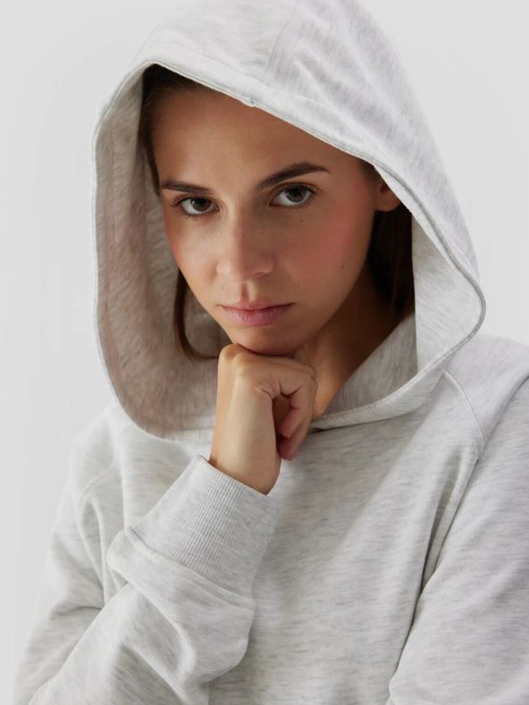 4F Damen-Kapuzensweatshirt ohne Reißverschluss und Kapuze 4F