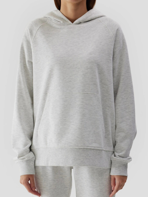 4F Damen-Kapuzensweatshirt ohne Reißverschluss und Kapuze 4F