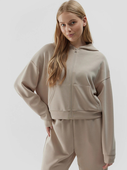 4F Damen-Kapuzen-Sweatshirt mit Reißverschluss 4F