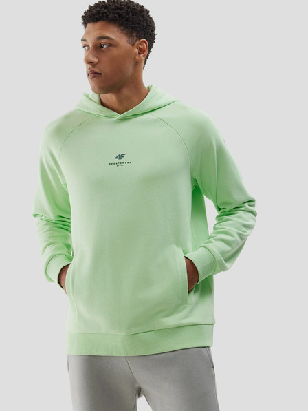 4F Herren-Kapuzen-Sweatshirt aus Bio-Baumwolle ohne Reißverschluss und Kapuze 4F