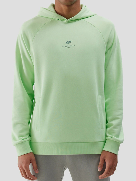 4F Herren-Kapuzen-Sweatshirt aus Bio-Baumwolle ohne Reißverschluss und Kapuze 4F