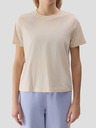 4F Einfarbiges Damen-T-Shirt mit Bio-Baumwolle 4F