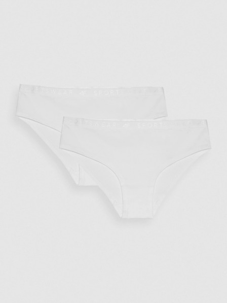 4F Damen Unterwäsche Slip 4F 2 Stück