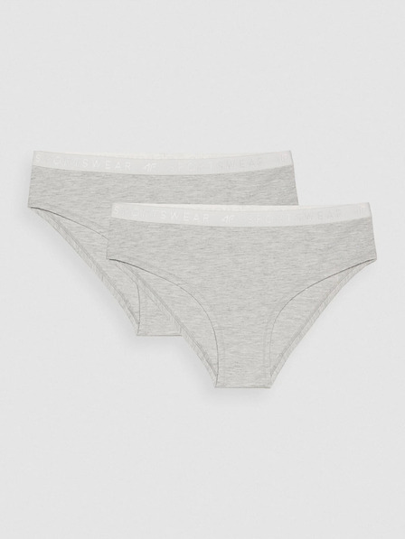 4F Damen Unterwäsche Slip 4F 2 Stück
