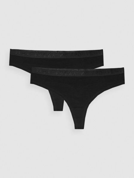 4F Damen Unterwäsche Slip 4F 2 Stück