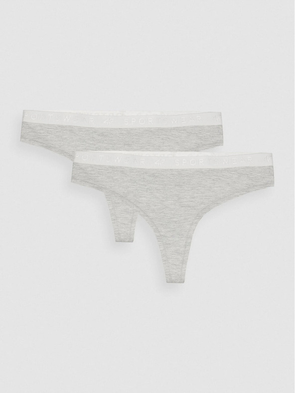 4F Damen Unterwäsche Slip 4F 2 Stück