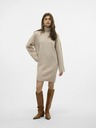 AWARE by VERO MODA Beigefarbenes Damen-Pulloverkleid AWARE von VERO MODA