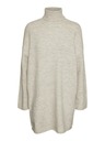 AWARE by VERO MODA Beigefarbenes Damen-Pulloverkleid AWARE von VERO MODA