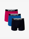 Atlantic 3er-Pack Herren ATLANTIC Boxershorts - Rosa, Blau, Marine