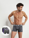 DIM Dreier-Set Sport-Boxershorts in Grau, Blau und Schwarz DIM SPORT MICROFIBRE BOXER 3x
