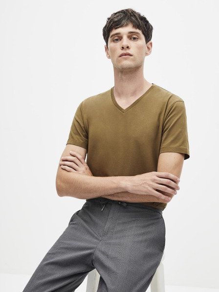 Celio Braunes Basic-T-Shirt Celio Neuniv