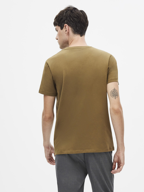 Celio Braunes Basic-T-Shirt Celio Neuniv