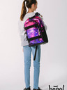BAAGL  Lila 3er Set Skate Galaxie: Rucksack, Mäppchen, Tasche Baagl
