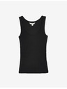 Marks & Spencer Geripptes, eng anliegendes Tanktop aus reiner Baumwolle Marks & Spencer schwarz