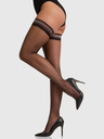 Bellinda Schwarze Damen Halterlose Strümpfe BELLINDA Hold Up Sexy 15 DEN