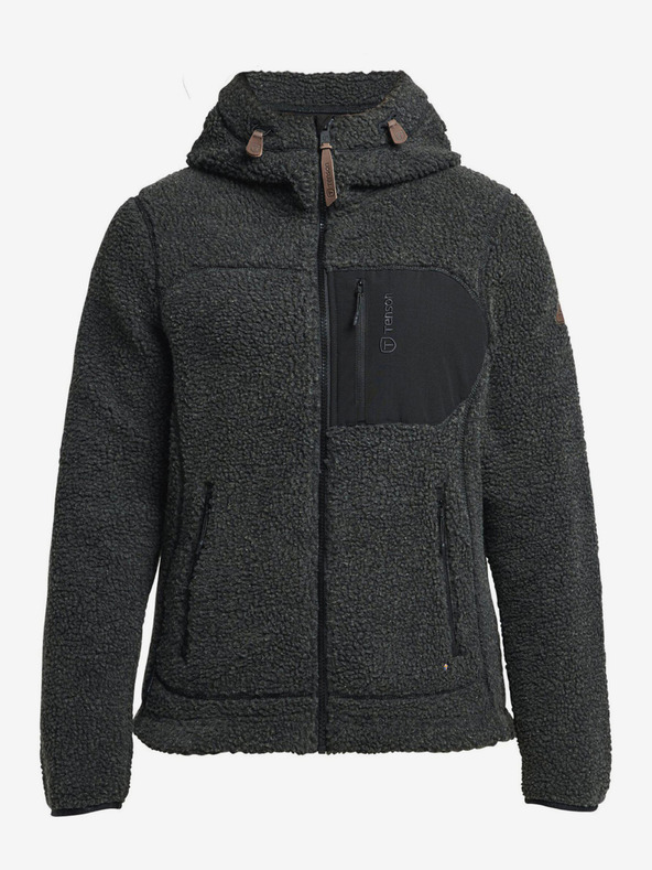Tenson Damen Fleece Kapuzenjacke TENSON Himalaya Teddy Zip W schwarz