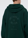 Scotch & Soda Dunkelgrüner Herren-Kapuzenpullover Scotch & Soda