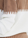 numoco Warmes zweiteiliges Pullover-Set - caramel + ecru Numoco