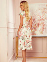 numoco Wickelkleid mit Rüschen - Pfirsich Blumen Numoco