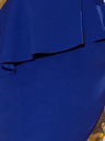 numoco Elegantes Midikleid mit Rüschen - blau Numoco