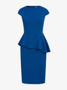 numoco Elegantes Midikleid mit Rüschen - blau Numoco