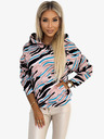 numoco Känguru-Sweatshirt - beige, schwarz und blaue Wolle Numoco