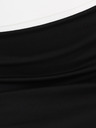 numoco Zweifarbiger Midirock mit hoher Taille - schwarz Numoco