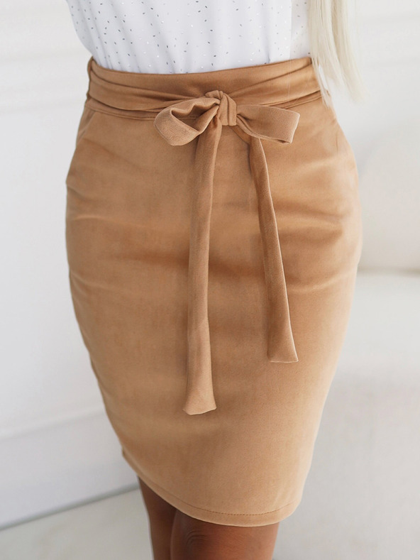 numoco Wildlederrock zum Binden - Karamell Numoco