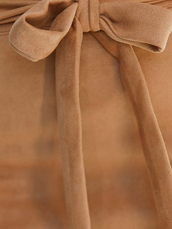 numoco Wildlederrock zum Binden - Karamell Numoco