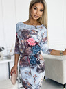 numoco Sportliches Kleid - Blumen auf steinernem Hintergrund Numoco