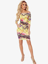 numoco Sportliches Kleid mit Taschen - buntes Leopardenmuster Numoco