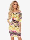 numoco Sportliches Kleid mit Taschen - buntes Leopardenmuster Numoco