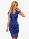 numoco Spitzenkleid mit Sweetheart-Ausschnitt - blau Numoco