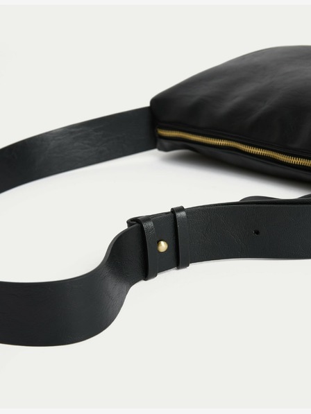 Marks & Spencer Kunstledertasche mit Riemen Marks & Spencer schwarz