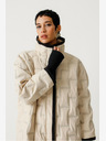 SKFK Cremefarbener Damen-Wintermantel SKFK