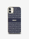 DKNY PC/TPU Repeat Pattern Tonal Stripe Magsafe Back Cover für iPhone 11 Blau DKNY