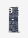 DKNY PC/TPU Repeat Pattern Tonal Stripe Magsafe Back Cover für iPhone 11 Blau DKNY
