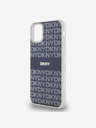 DKNY PC/TPU Repeat Pattern Tonal Stripe Magsafe Back Cover für iPhone 11 Blau DKNY