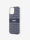 DKNY PC/TPU Repeat Pattern Tonal Stripe Magsafe Back Cover für iPhone 15 Blau DKNY