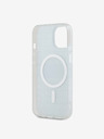DKNY PC/TPU Repeat Pattern Tonal Stripe Magsafe Back Cover für iPhone 15 Blau DKNY