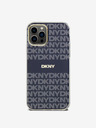 DKNY PC/TPU Wiederholungsmuster Tonal Stripe Magsafe Back Cover für iPhone 12/12 Pro Blau DKNY