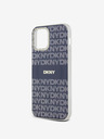 DKNY PC/TPU Wiederholungsmuster Tonal Stripe Magsafe Back Cover für iPhone 12/12 Pro Blau DKNY